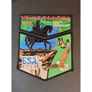 BSA 100th Anniversary 2010 Patch 209 Set Of 2 Offical BSA